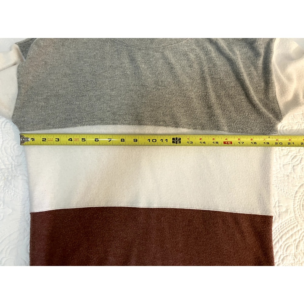 Stitch Fix Nine Britton Colorblock Long Sleeve‎ Pullover Sweater Small Soft Cozy - Picture 3 of 7